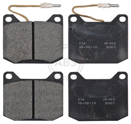 Bremsbelagsatz, Scheibenbremse Vorderachse ABS 36043