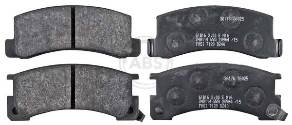 Bremsbelagsatz, Scheibenbremse Hinterachse ABS 36176