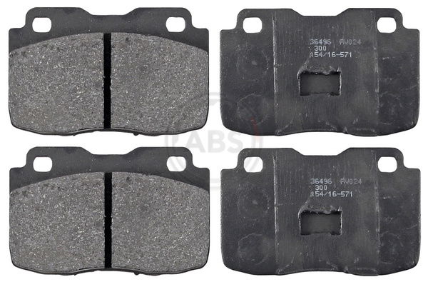 Bremsbelagsatz, Scheibenbremse Vorderachse ABS 36496