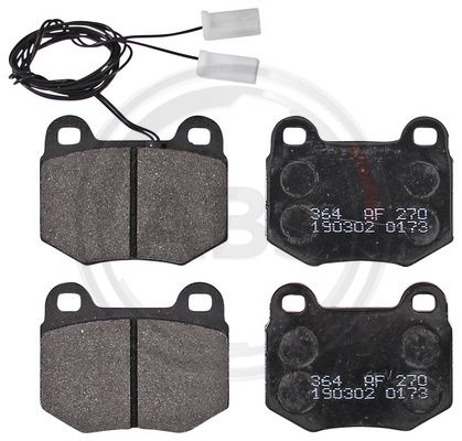 Bremsbelagsatz, Scheibenbremse Vorderachse ABS 36582