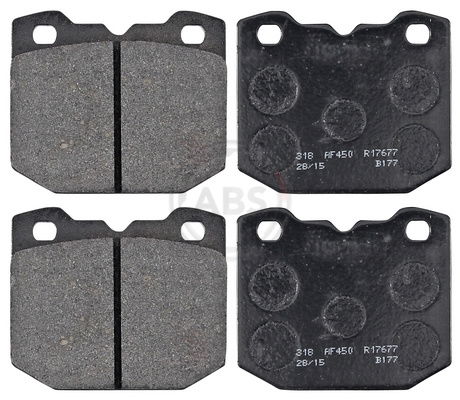 Bremsbelagsatz, Scheibenbremse Vorderachse ABS 36595