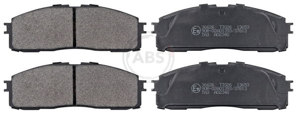 Bremsbelagsatz, Scheibenbremse Hinterachse ABS 36626