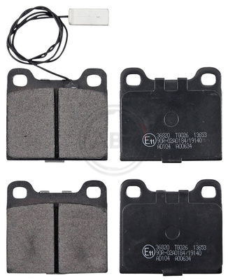 Bremsbelagsatz, Scheibenbremse Vorderachse ABS 36820