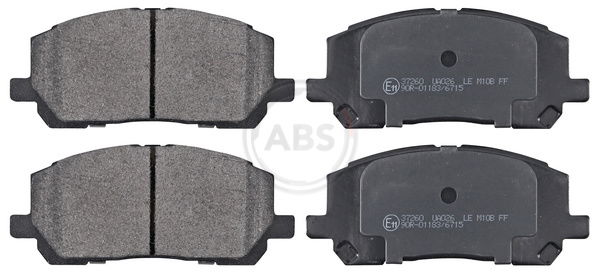 Bremsbelagsatz, Scheibenbremse Vorderachse ABS 37260