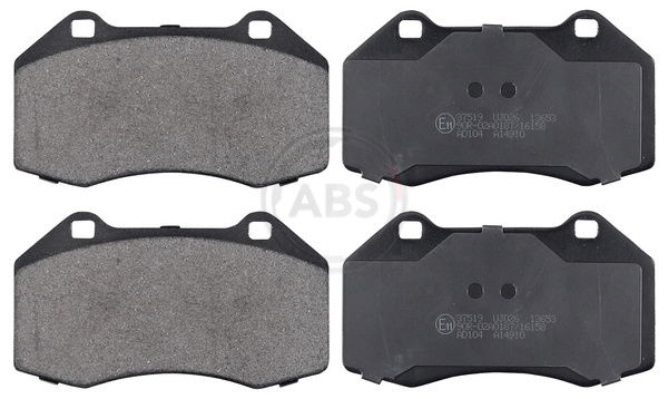 Bremsbelagsatz, Scheibenbremse Vorderachse ABS 37519