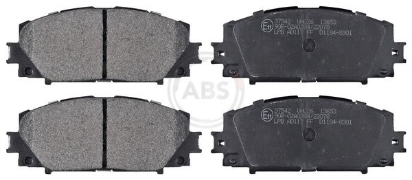 Bremsbelagsatz, Scheibenbremse Vorderachse ABS 37542