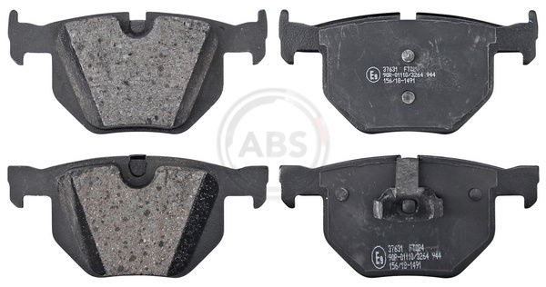 Bremsbelagsatz, Scheibenbremse Hinterachse ABS 37631