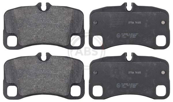 Bremsbelagsatz, Scheibenbremse Hinterachse ABS 37726