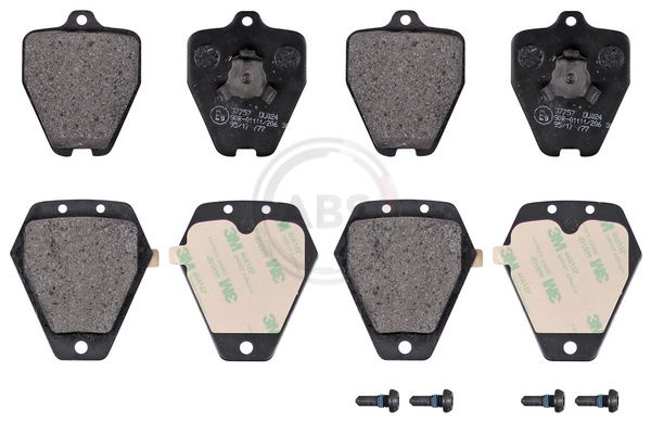 Bremsbelagsatz, Scheibenbremse Vorderachse ABS 37757