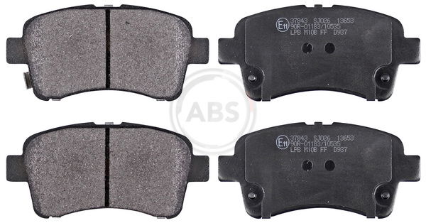 Bremsbelagsatz, Scheibenbremse Vorderachse ABS 37843