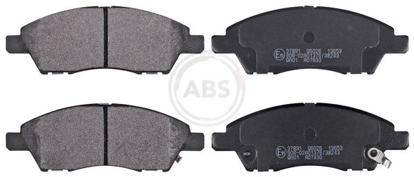 Bremsbelagsatz, Scheibenbremse Vorderachse ABS 37891