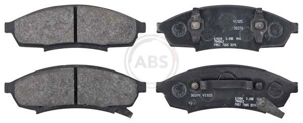 Bremsbelagsatz, Scheibenbremse Vorderachse ABS 38376