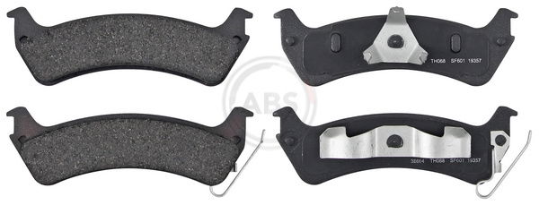 Bremsbelagsatz, Scheibenbremse Hinterachse ABS 38664