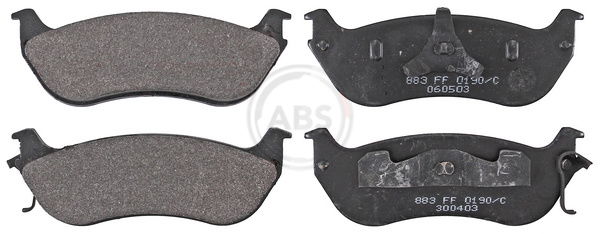 Bremsbelagsatz, Scheibenbremse ABS 38674