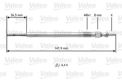 Glühkerze Valeo 345142