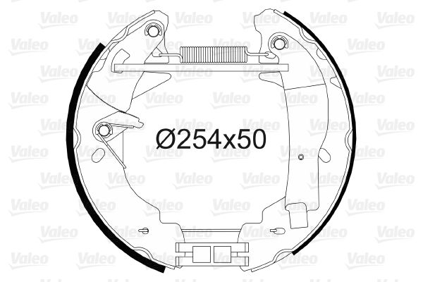 Bremsbackensatz Hinterachse Valeo 554719