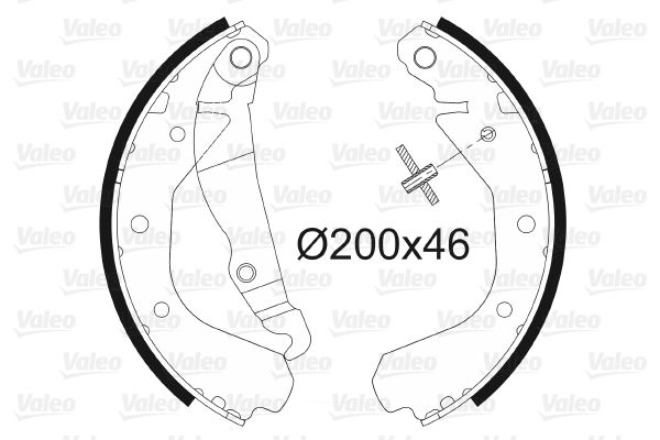 Bremsbackensatz Hinterachse Valeo 562038