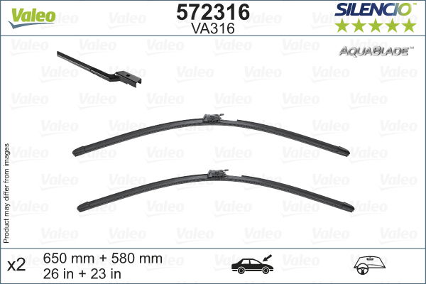 Wischblatt vorne Valeo 572316