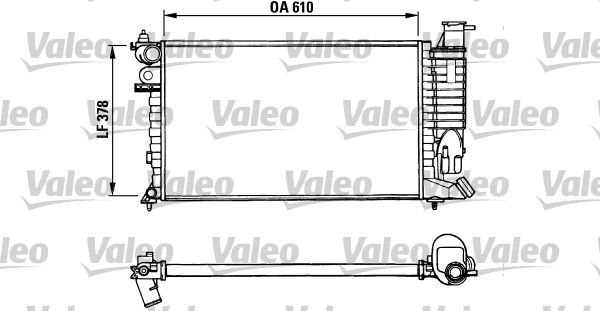 Kühler, Motorkühlung Valeo 731010