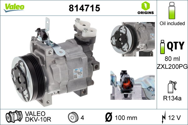 Valeo Kompressor, Klimaanlage  814715
