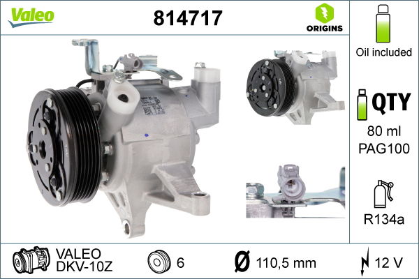 Valeo Kompressor, Klimaanlage  814717