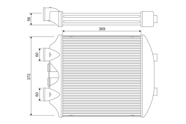 Ladeluftkühler Valeo 818393