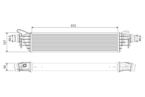 Ladeluftkühler Valeo 818697