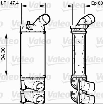 Ladeluftkühler Valeo 818853