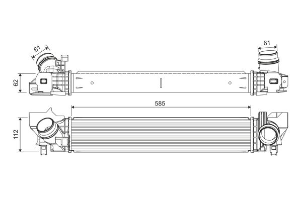 Ladeluftkühler Valeo 822924