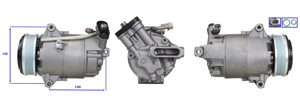 Kompressor, Klimaanlage Elstock 51-0247