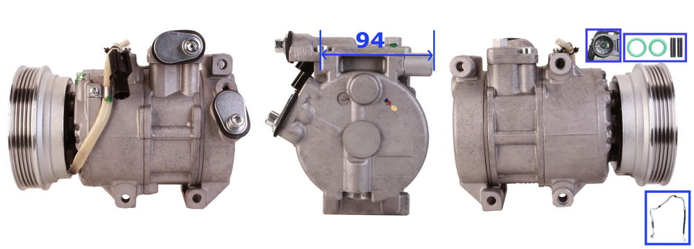 Elstock Kompressor, Klimaanlage  51-0766
