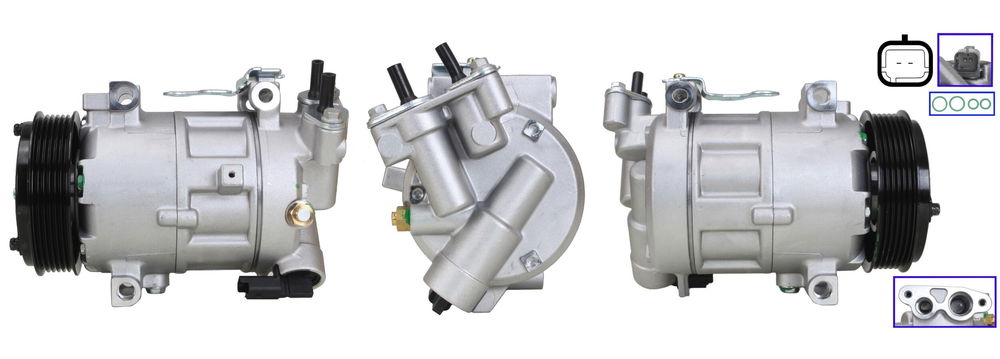 Kompressor, Klimaanlage Elstock 51-0944