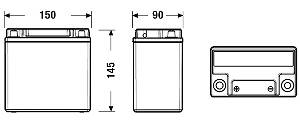 Starterbatterie Exide EK151