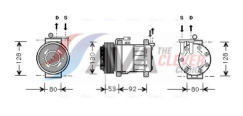 Kompressor, Klimaanlage AVA ALAK009