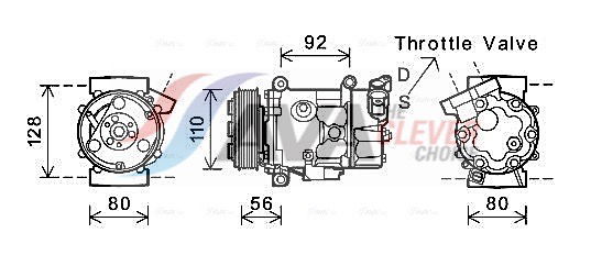 Kompressor, Klimaanlage AVA BWAK416