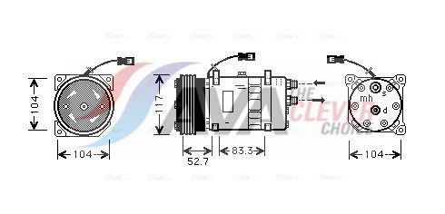 Kompressor, Klimaanlage AVA CNAK222