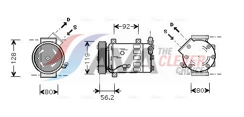 Kompressor, Klimaanlage AVA CNAK237