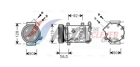 Kompressor, Klimaanlage AVA CNK242