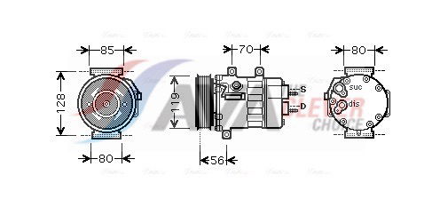 Kompressor, Klimaanlage AVA CNK253