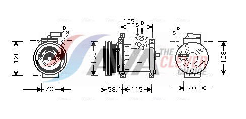 Kompressor, Klimaanlage AVA CRAK094