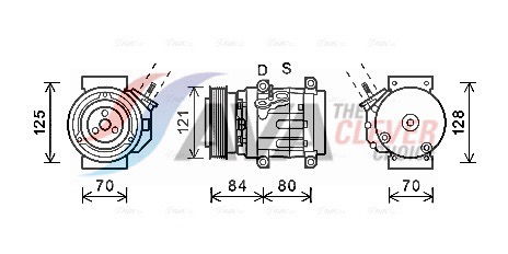Kompressor, Klimaanlage AVA CTK037