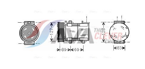 Kompressor, Klimaanlage AVA FDAK322