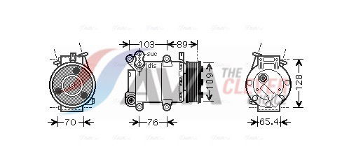 Kompressor, Klimaanlage AVA FDAK392