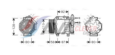 Kompressor, Klimaanlage AVA FDAK431