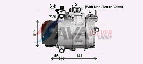 Kompressor, Klimaanlage AVA FDAK692