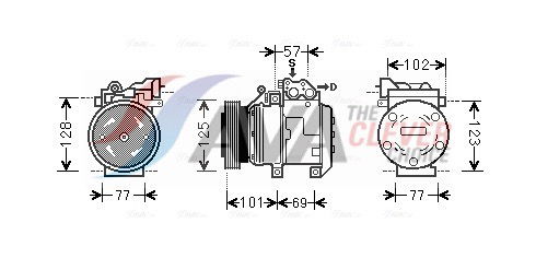 Kompressor, Klimaanlage AVA HYK208