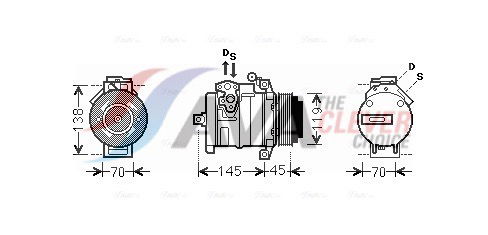 Kompressor, Klimaanlage AVA MSAK530