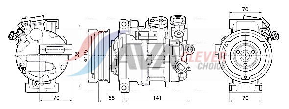 Ava Kompressor, Klimaanlage  MSAK786