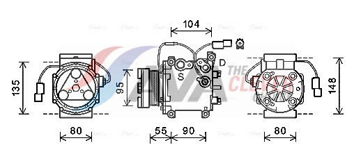 Kompressor, Klimaanlage AVA MTAK242
