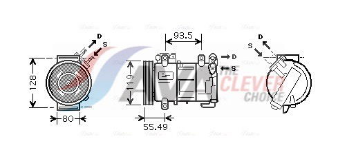 Kompressor, Klimaanlage AVA PEAK315